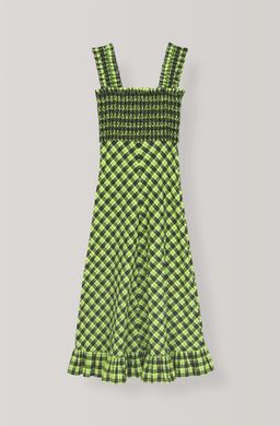 Ganni Seersucker Check Dress for rent on The Volte - image 4