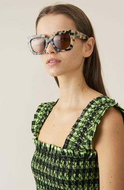 Ganni Seersucker Check Dress for rent on The Volte - image 3