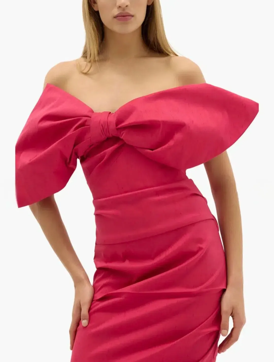 Rachel Gilbert Memphis Gown Watermelon 2/AU10 for rent on The Volte - main image