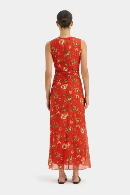 Sir the Label Reyes Ruched Midi Dress for rent on The Volte - image 2
