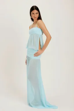 Ance Gria Romeo Gown Aqua size XS for rent on The Volte - image 1