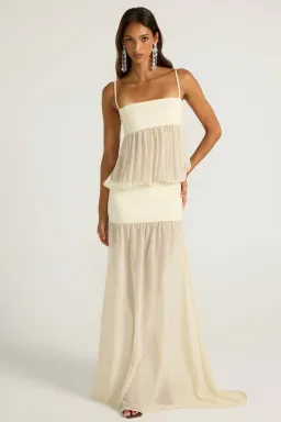 Ance Gria Romeo Gown Cream size S for rent on The Volte - image 1