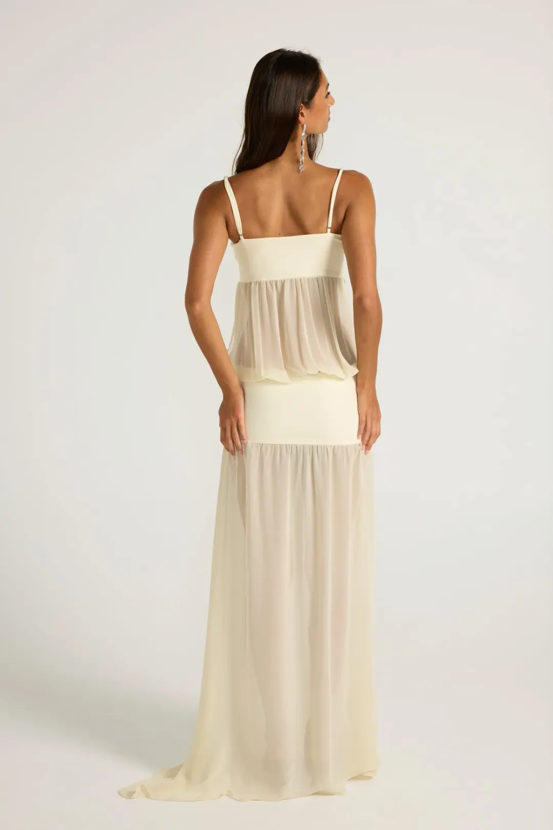 Ance Gria Romeo Gown Cream size S for rent on The Volte - main image