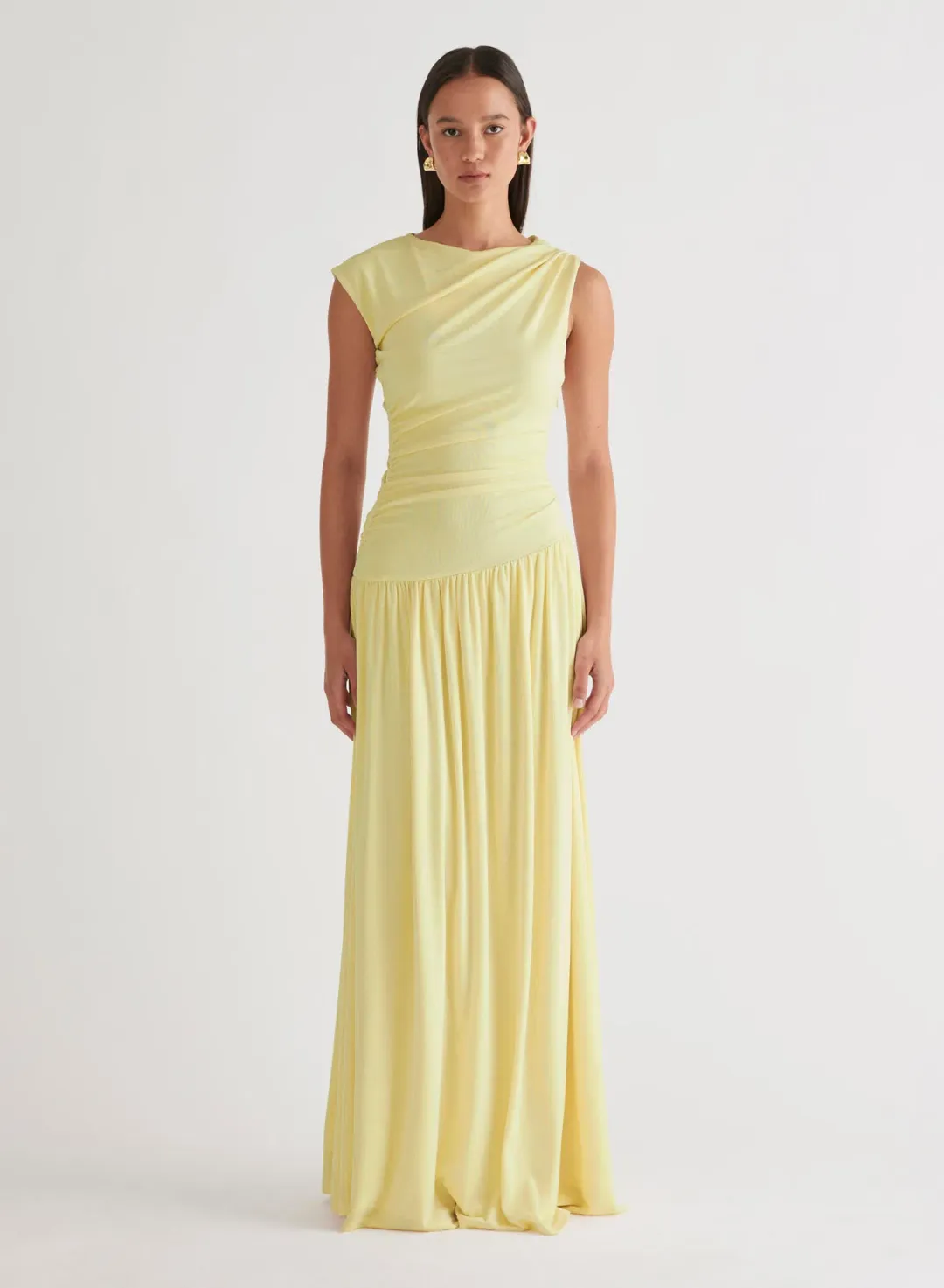Anna Quan Andie Dress Limoncello for rent on The Volte - main image