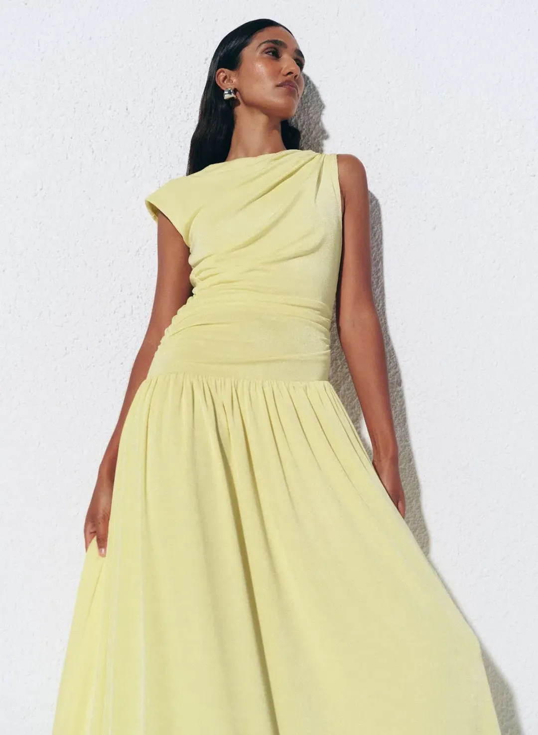 Anna Quan Andie Dress Limoncello for rent on The Volte - main image
