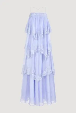 AJE- Ophelia Lace Gown- Blue- Size 8 for rent on The Volte - image 5