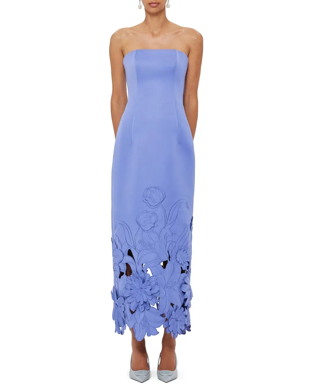 Leo Lin Rayna Applique Bustier Dress for rent on The Volte - main image