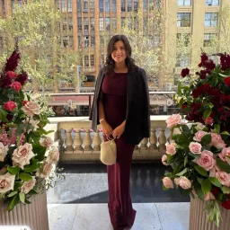 Effie Kats Inaya Gown in Wine Size XS for rent on The Volte - image 4