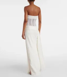 BNWT Christopher Esber White Veiled Corset Dress - Size 6 AU for rent on The Volte - image 2