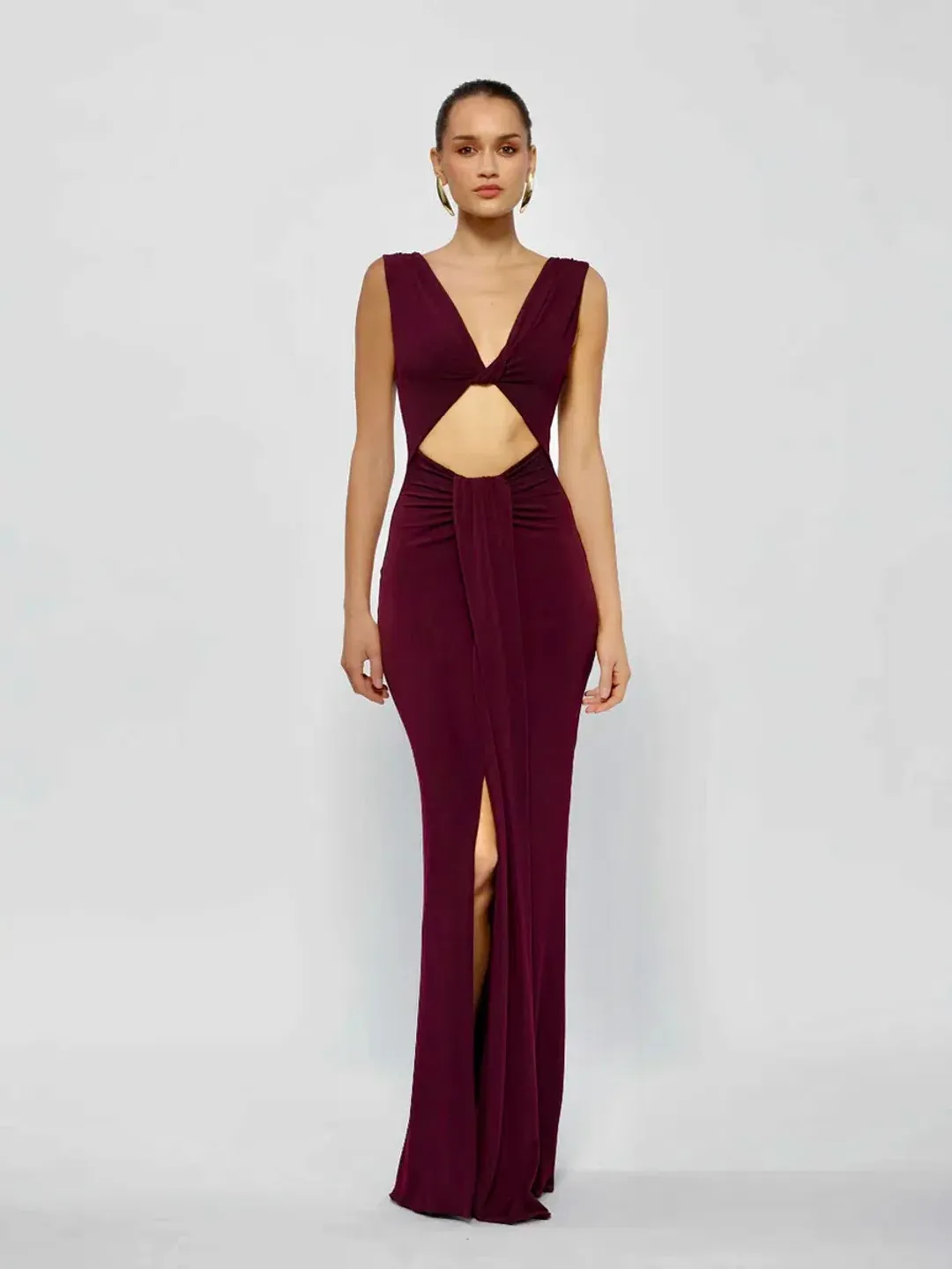 Effie Kats reversible Faith Dress - Black Cherry for rent on The Volte - main image