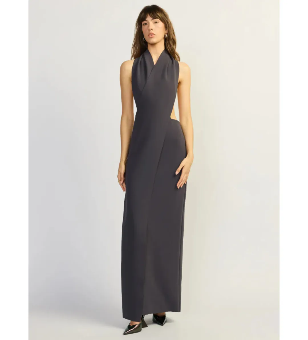Tojha Dova Maxi Dress in Steele Size AU8 for rent on The Volte - main image