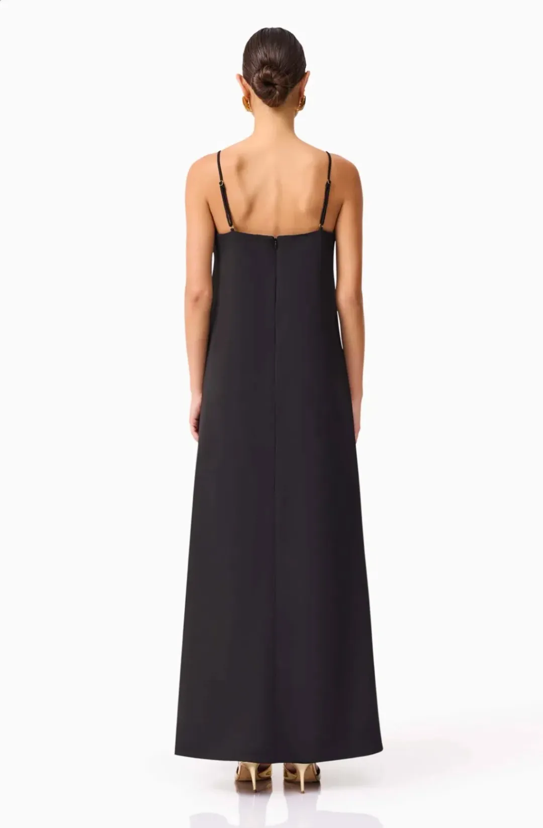 Elliatt Buttercup Embroidered Maxi Dress in Black Size S for rent on The Volte - main image