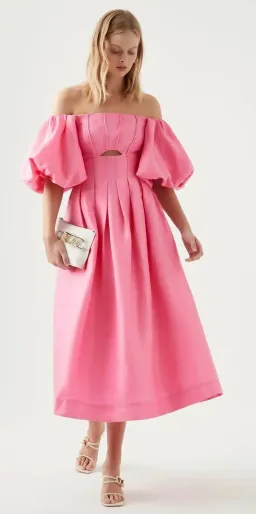 Aje Eugenie off shoulder dress  for rent on The Volte - image 1