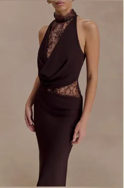 Arra dress in cacao brown  for rent on The Volte - image 4