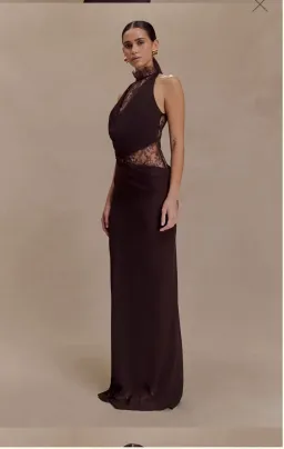Arra dress in cacao brown  for rent on The Volte - image 2