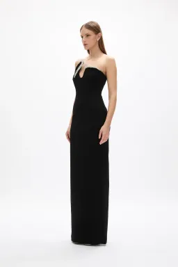 Rachel Gilbert Tessa Gown Black Size 6 - 8 for rent on The Volte - image 1