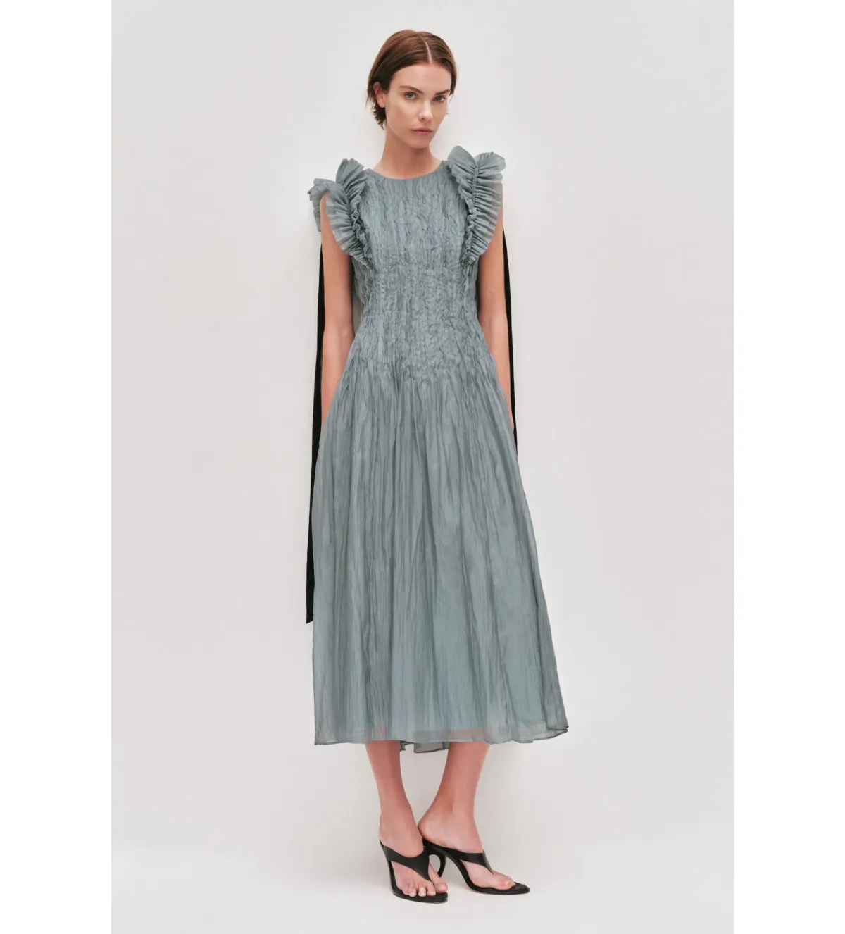 Aje Mathilde Maxi Dress Duck Egg Size 10 for rent on The Volte - main image