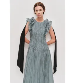 Aje Mathilde Maxi Dress Duck Egg Size 10 for rent on The Volte - image 2