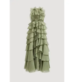 Aje Cleo Gown Moss Size 10 for rent on The Volte - image 5