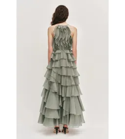 Aje Cleo Gown Moss Size 10 for rent on The Volte - image 4