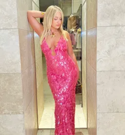 SAPPHIRE SEQUIN GOWN | MISHA for rent on The Volte - image 1
