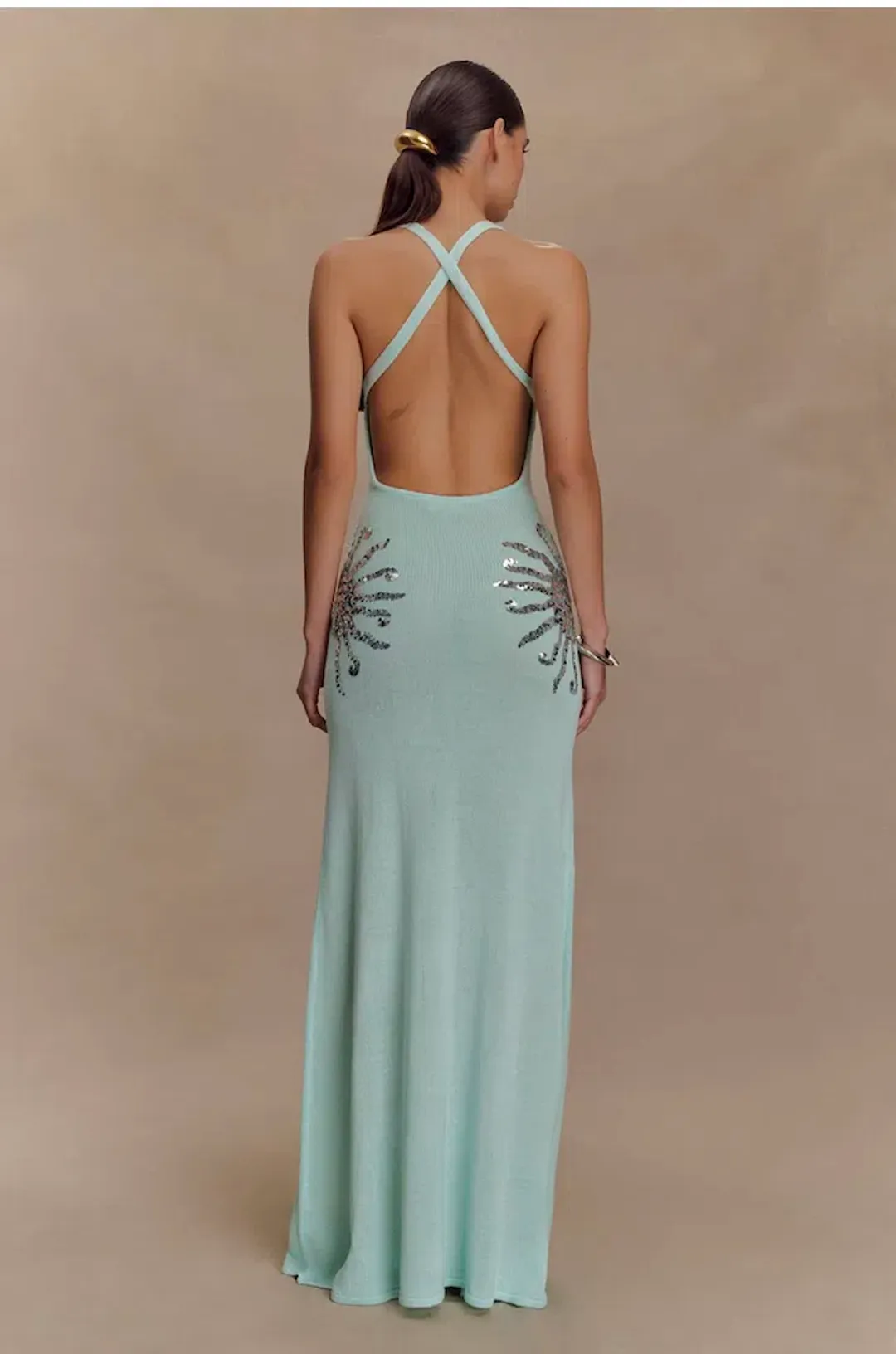 Meshki Ellington Knit Maxi Dress for rent on The Volte - main image