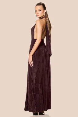 Nookie Desiree Halter Maxi Gown Mocha Size 8 for rent on The Volte - image 3