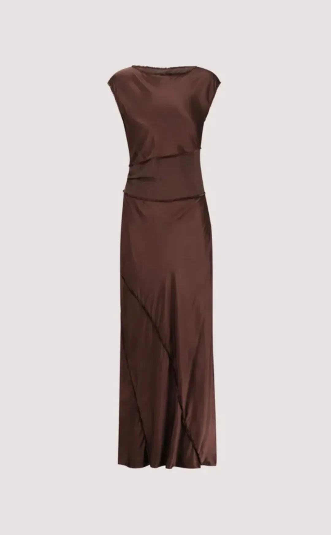 DISSH Chocolate Mesh Maxi Dress Size 10 for rent on The Volte - main image