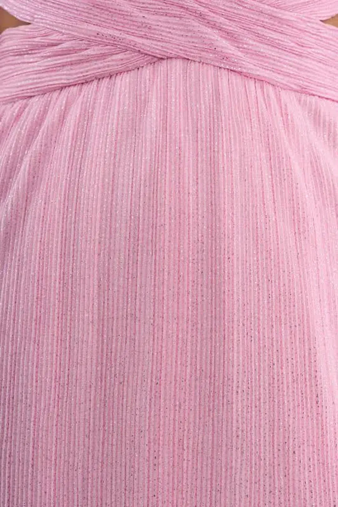 💕 Rebecca Vallance Amal Cut-Out Gown in Pink – Size 6 AU - Long Sleeve Maxi Dress 💕 for rent on The Volte - main image