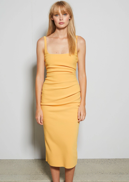 Bec & Bridge Karina Midi Dress Tangerine for rent on The Volte - image 1