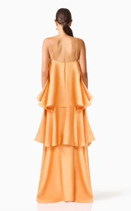 Elliatt Tilly Tiered Maxi in Orange Size XS for rent on The Volte - image 4