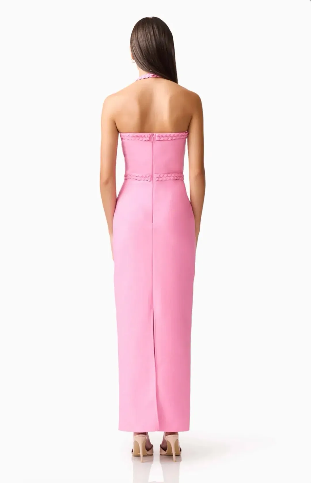 Elliatt Coralene Halter Dress in Pink Size S for rent on The Volte - main image