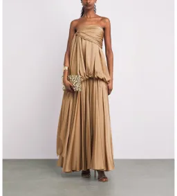 Zimmermann Alchemy Billow Maxi Dress in Champagne Size 1/AU10 for rent on The Volte - image 1