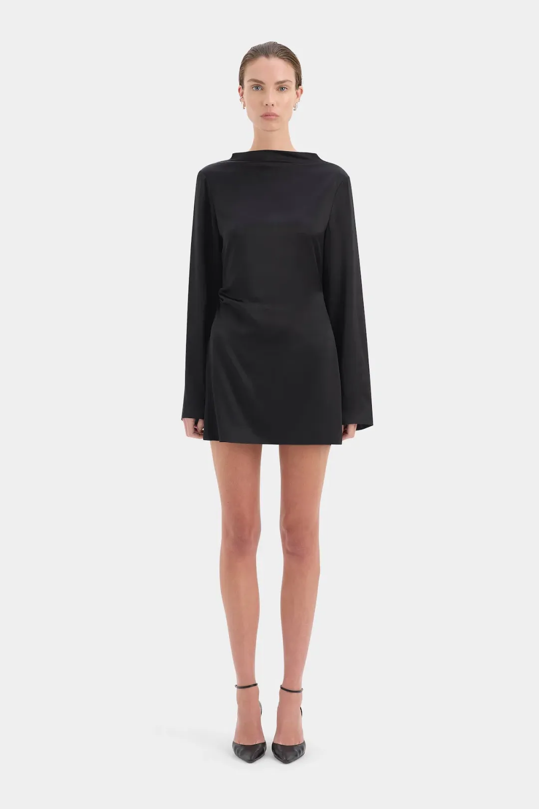 Sir the Label Yasmine Mini Dress in Black Size 3 / AU 12 for rent on The Volte - main image