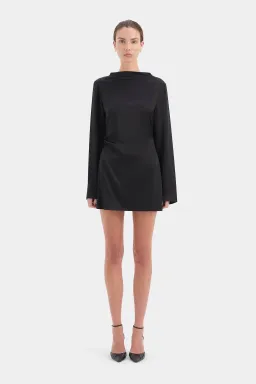 Sir the Label Yasmine Mini Dress in Black Size 3 / AU 12 for rent on The Volte - image 1