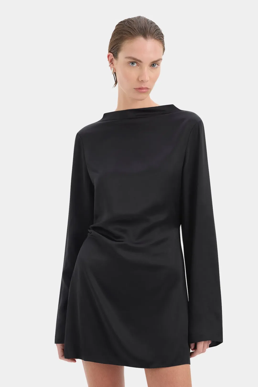 Sir the Label Yasmine Mini Dress in Black Size 3 / AU 12 for rent on The Volte - main image