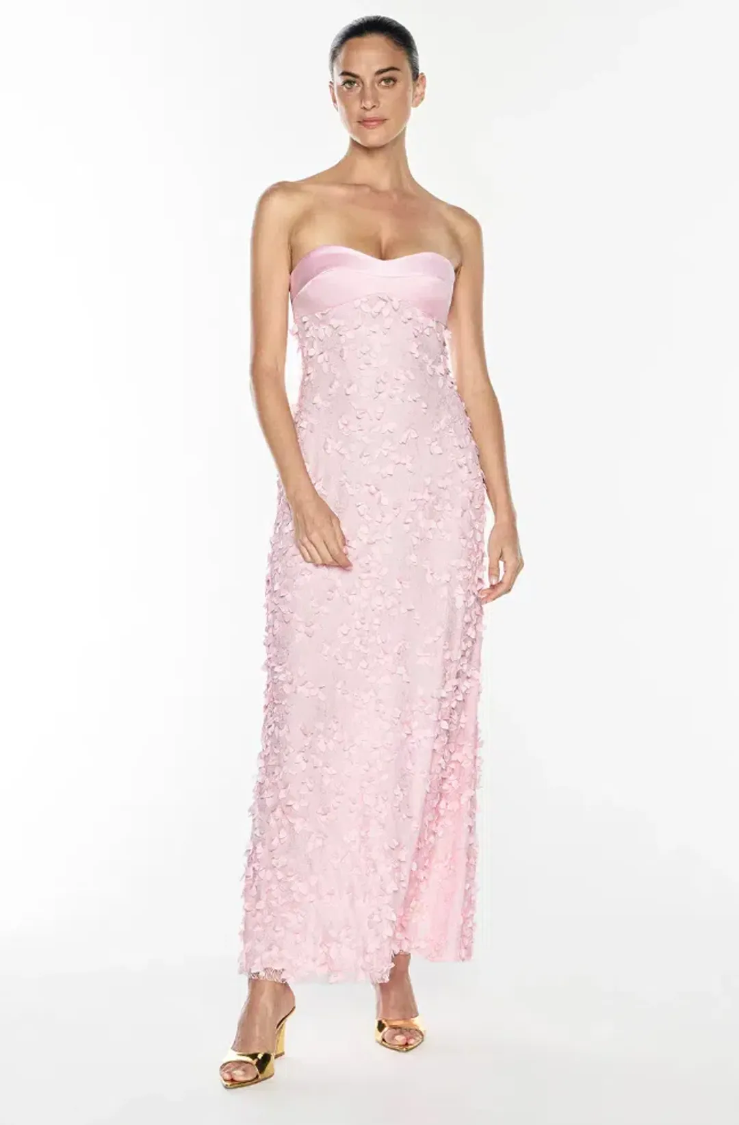 ENCHANTMENT BALCONETTE DRESS | PETAL PINK - SIZE 10 for rent on The Volte - main image