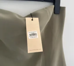 Karina Strapless Spilt Mini Sage Size 16 for rent on The Volte - image 4