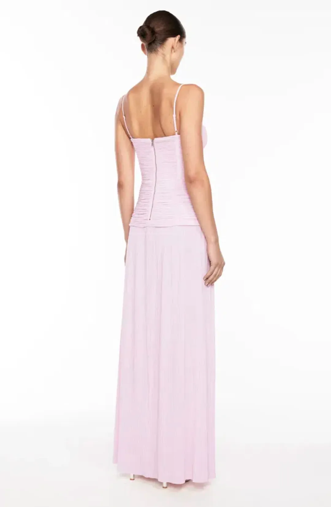 DOUBLE TIME PLEAT DRESS | HYDRANGEA - SIZE 6 for rent on The Volte - main image
