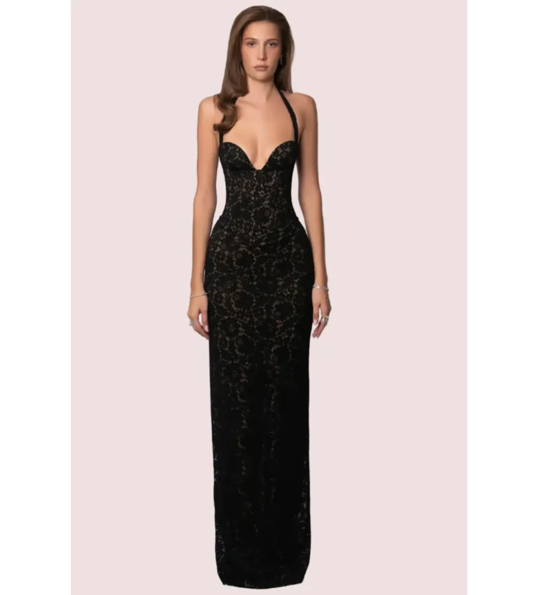 Fenity Monique Gown Black Size 6 for rent on The Volte - main image