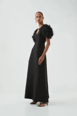 🖤 BRAND NEW AJE Muse Maxi Dress – Black – Size 12 AU Gown 🖤 for rent on The Volte - image 1