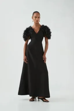 🖤 BRAND NEW AJE Muse Maxi Dress – Black – Size 12 AU Gown 🖤 for rent on The Volte - image 6