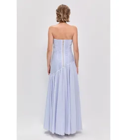 Aje Aquiline Gown in French Blue Size AU10 for rent on The Volte - image 4
