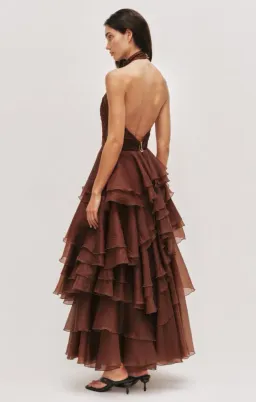 AJE Fayette Gown Dark Chocolate size 12 for rent on The Volte - image 2