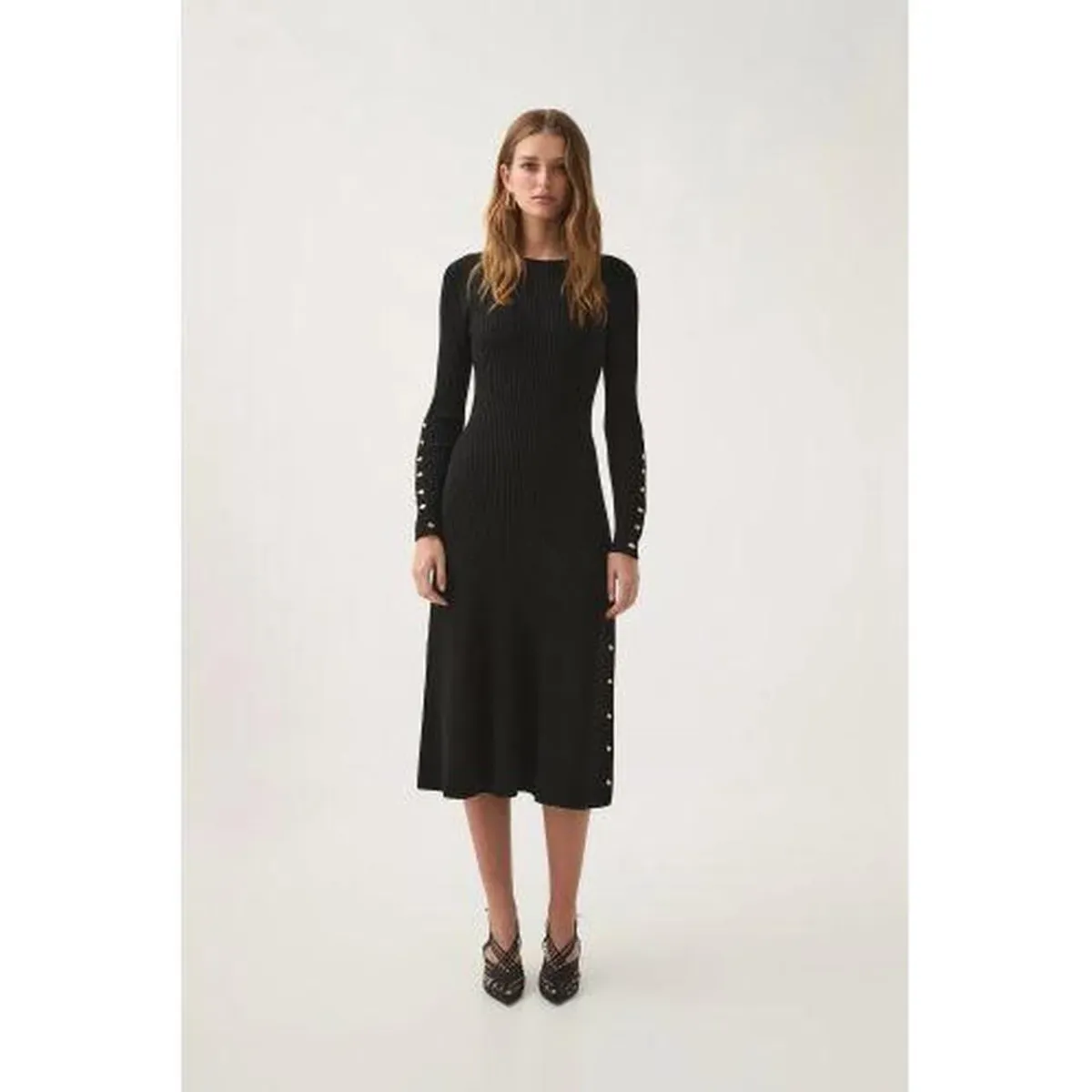 Aje Lia Midi Dress Black - Size XS  for rent on The Volte - main image