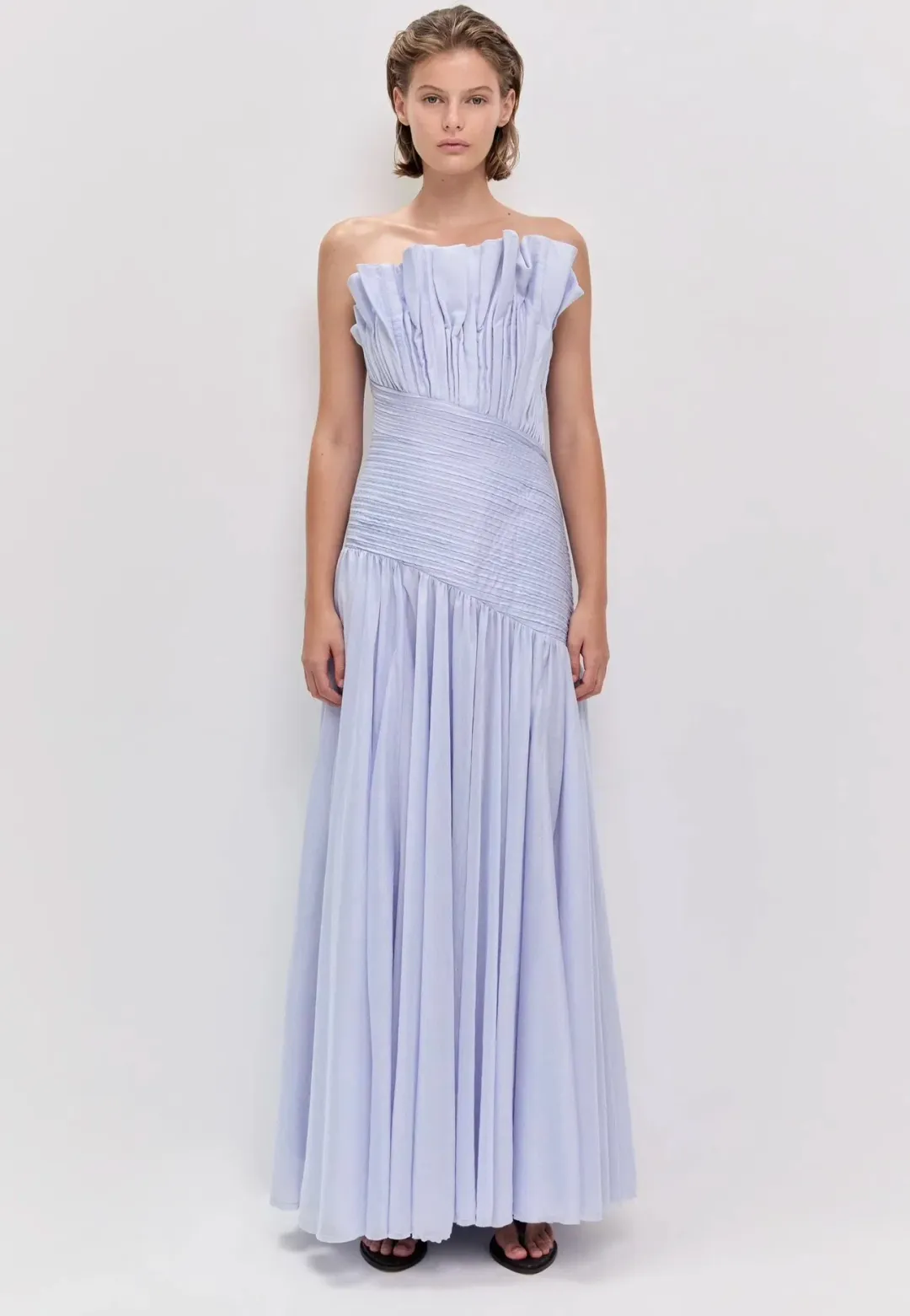 Aje Aquiline Gown Size 12 French Blue for rent on The Volte - main image