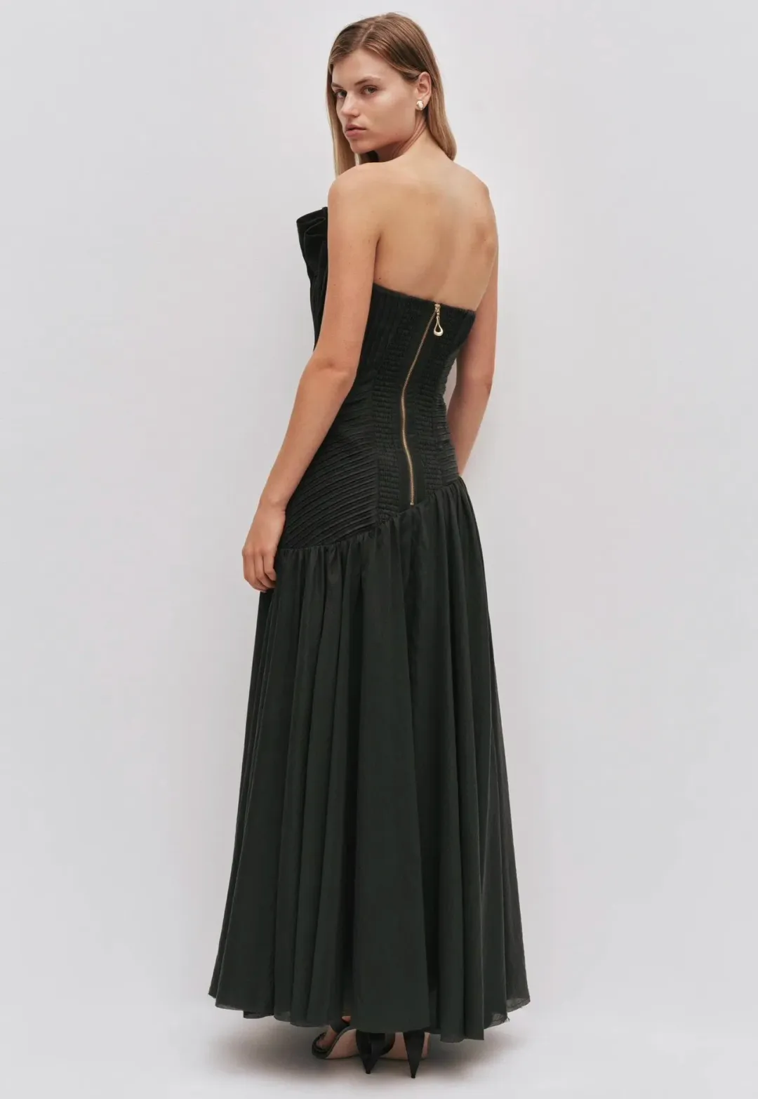 Aje Aquiline Gown Size 16 Hunter Green for rent on The Volte - main image