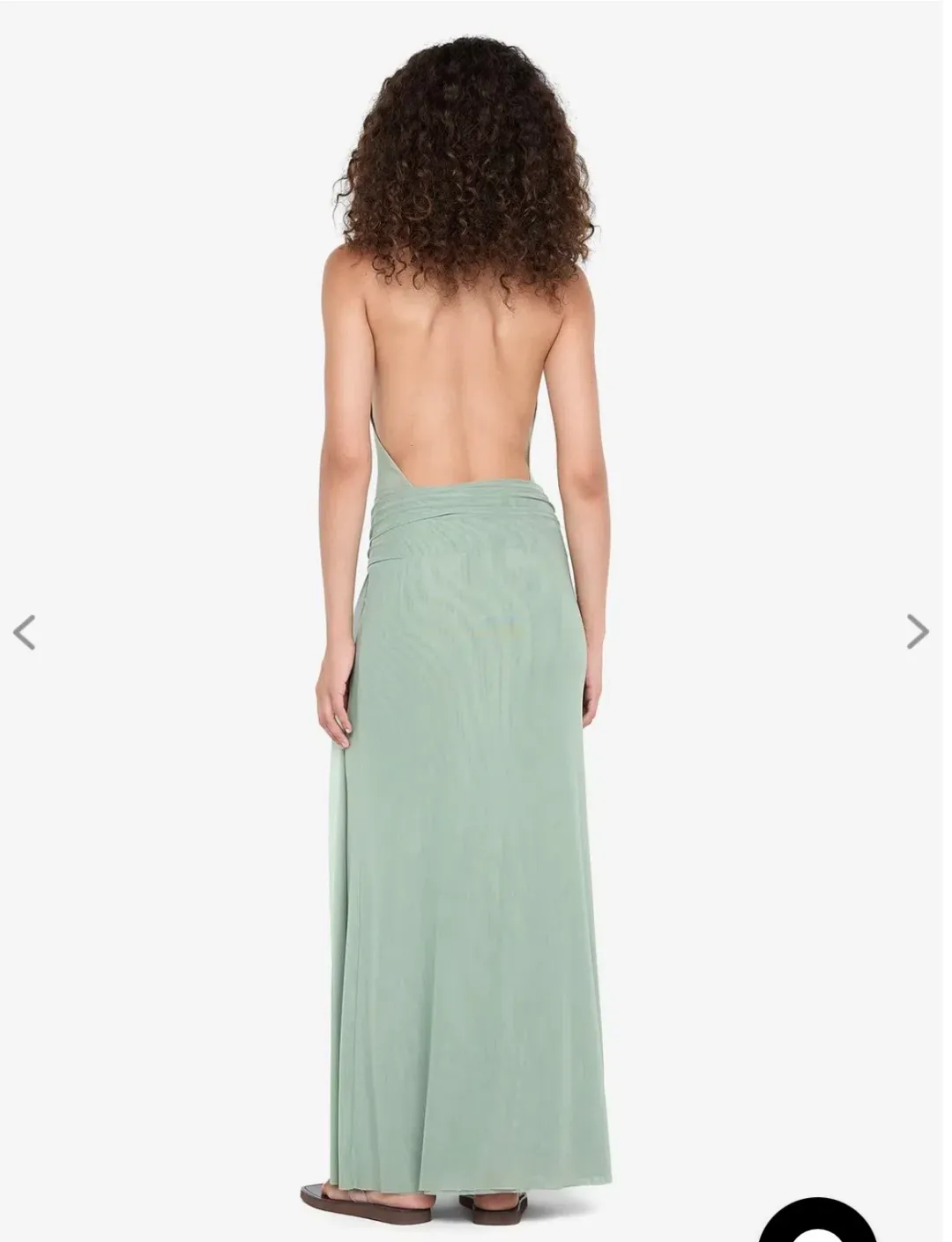 Bec & Bridge, Juniper Halter Maxi Dress, Pistachio, Size X-Small  for rent on The Volte - main image