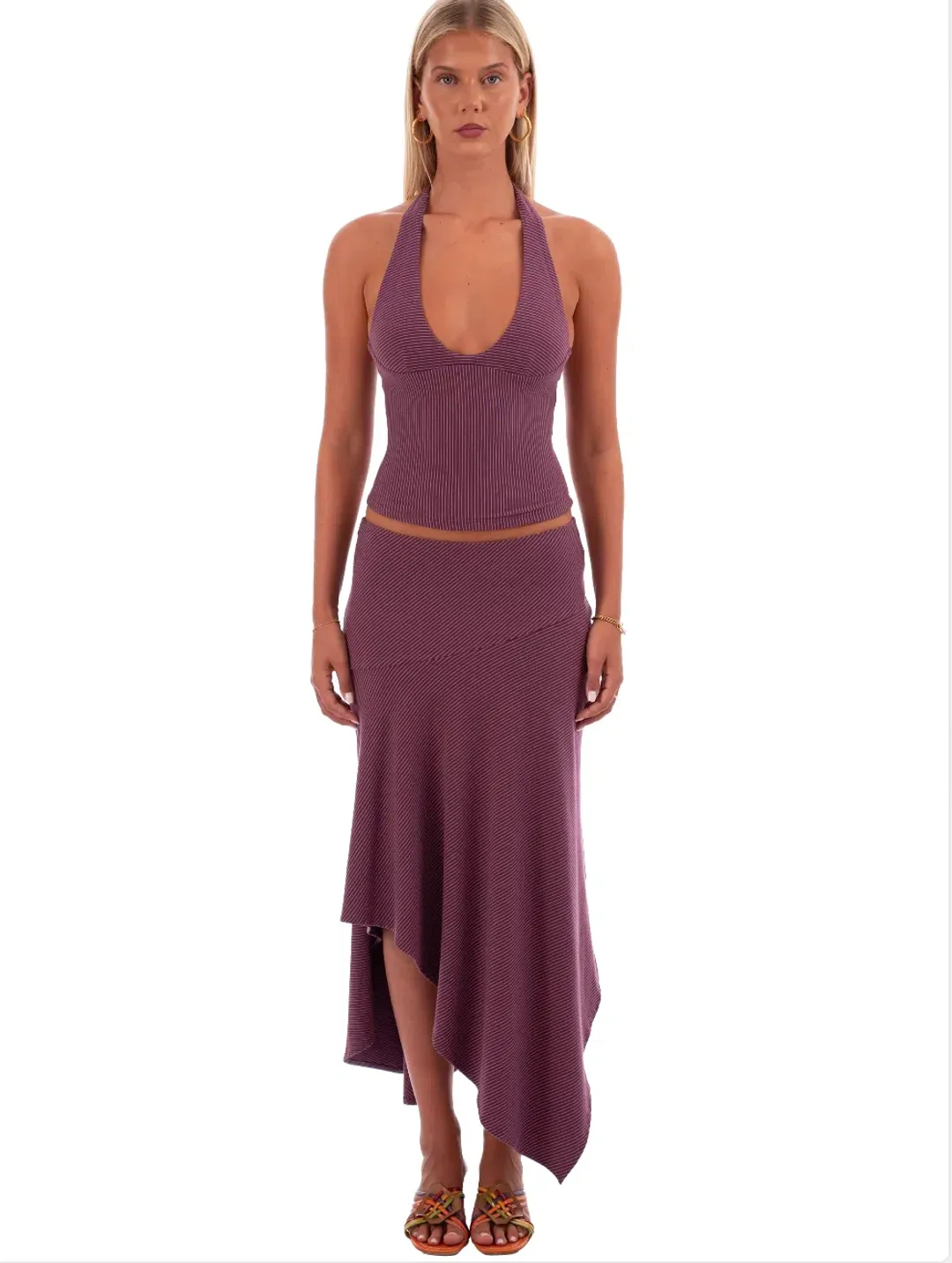 I Am Delilah Yasmin Set Plum Size XS/AU 6 for rent on The Volte - main image