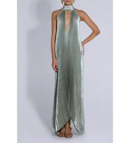L'idee Opera Gown Sage Shimmer Size 8 for rent on The Volte - image 1